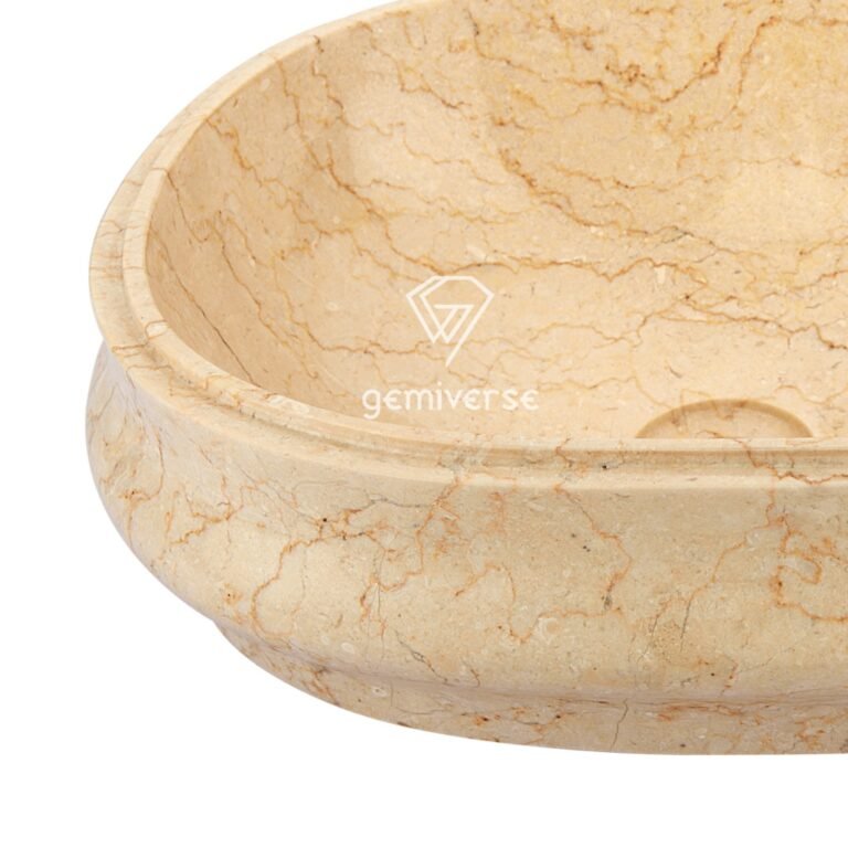 Egg shaped Travertine Sink - Image 2