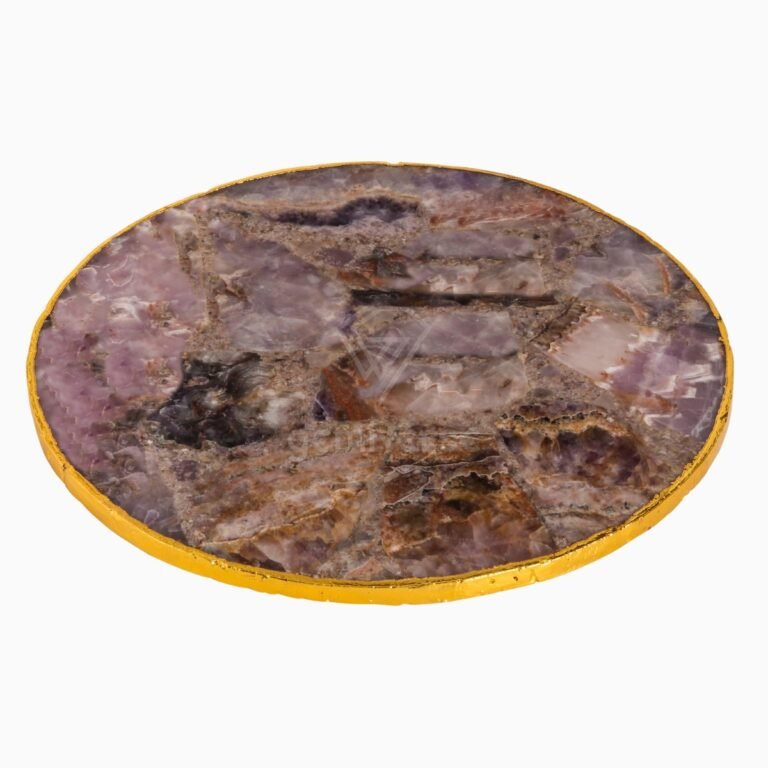 Indian Amethyst Serving Platter - Image 4