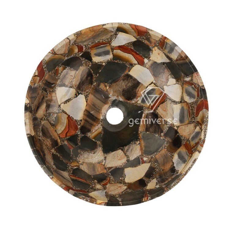 Shellfint Jasper Round Sink