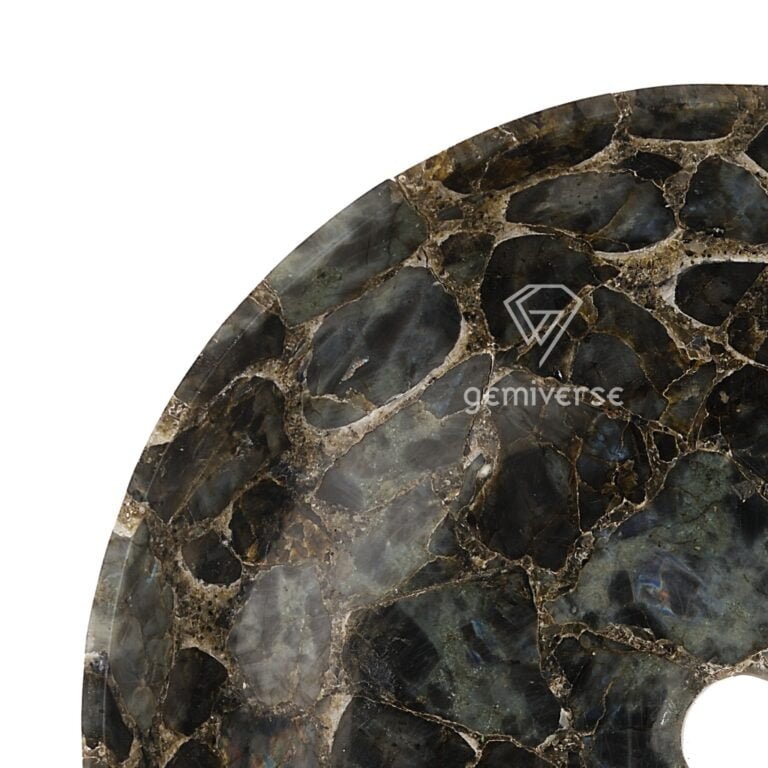 Round Labradorite sink - Image 3