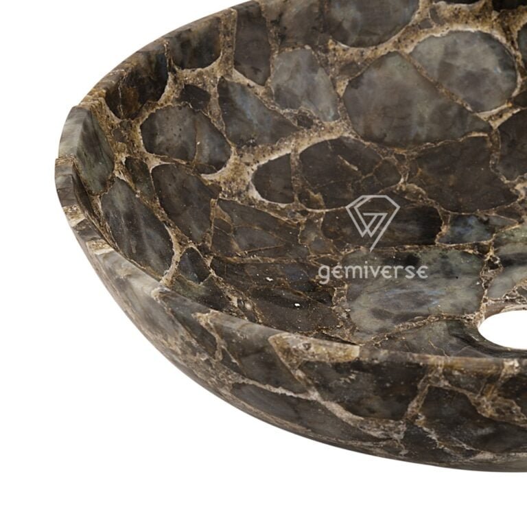 Round Labradorite sink - Image 4