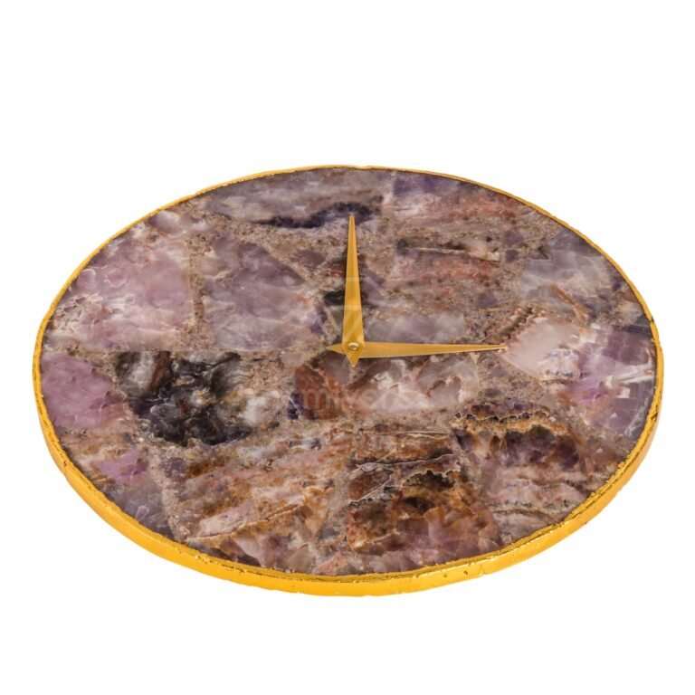 Indian Amethyst Wall Clock - Image 2