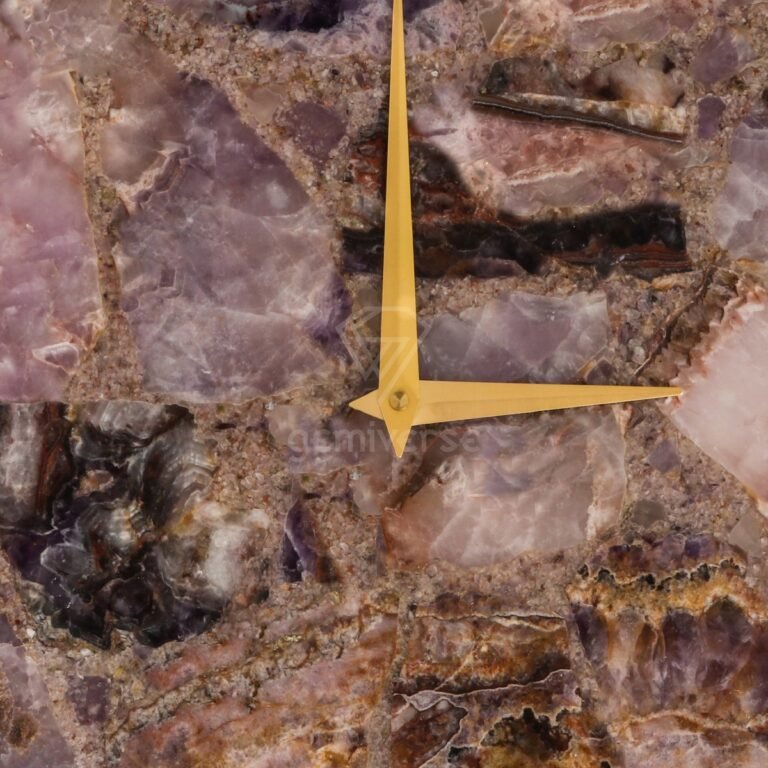 Indian Amethyst Wall Clock - Image 3