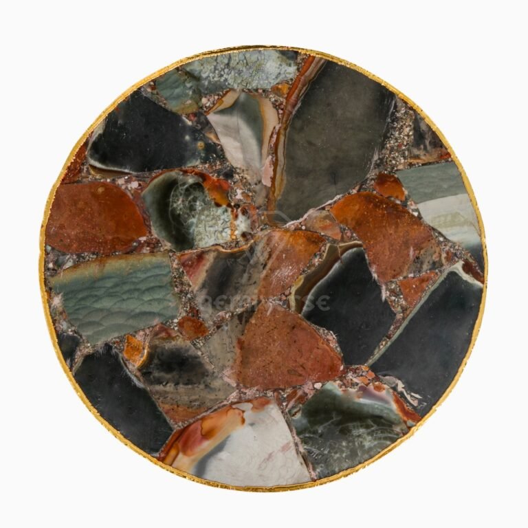 Polychrome jasper Platter