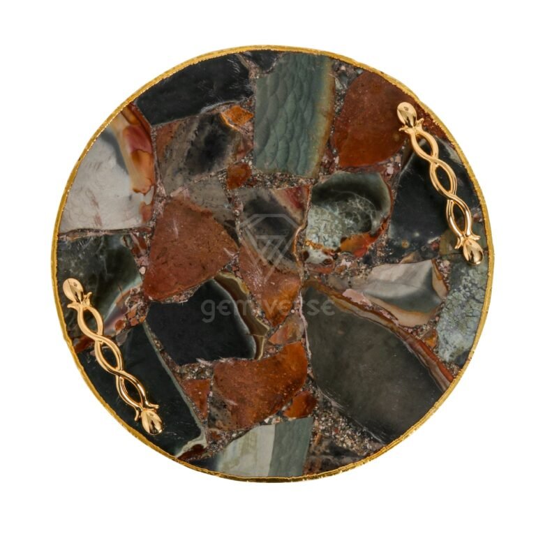 Polychrome jasper Tray