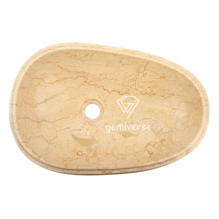 Egg shaped Travertine Sink - Image 3