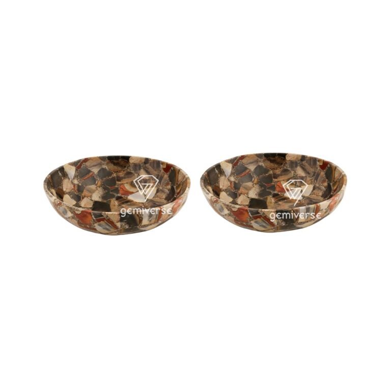 Pair of Fancy jasper Pedicure Bowl - Image 2