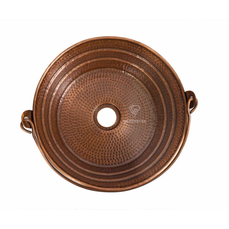 Rustic Bucket Copper Bathroom Sink - Image 2