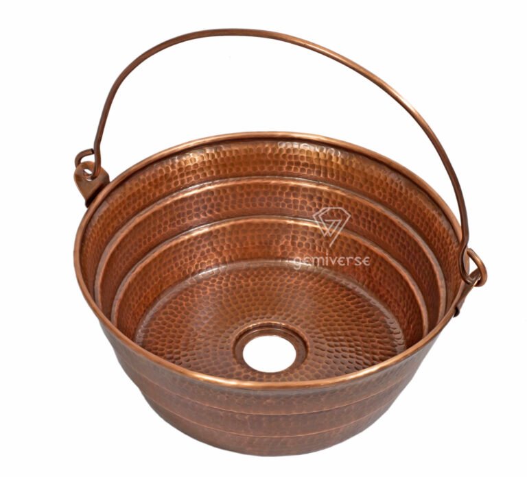 Rustic Bucket Copper Bathroom Sink