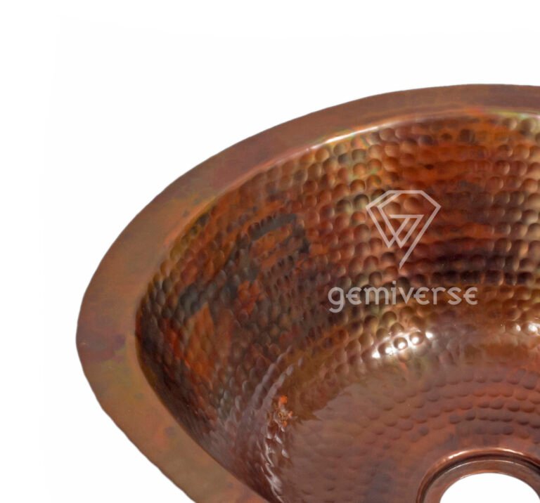 Copper Bathroom Corner Sink - Image 4